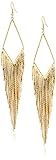 GUESS Basic Fringe Linear Drop Earrings | Amazon (US)