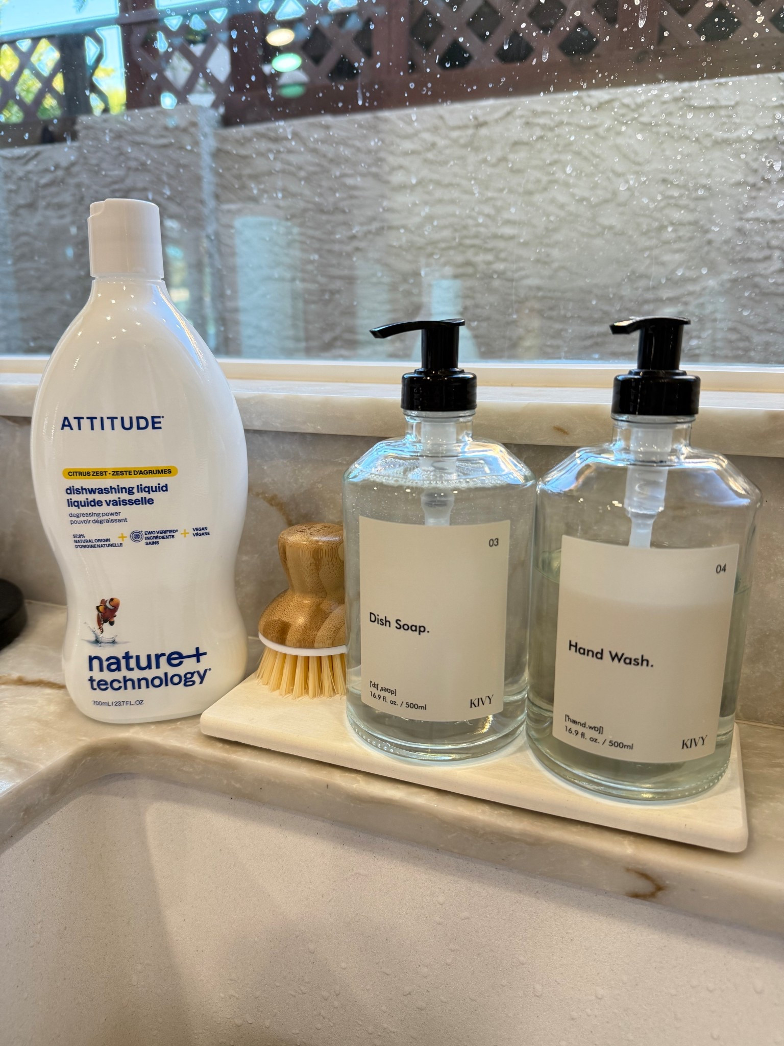 Aesthetic kitchen essentials. I love these glass soap dispensers and the labels are waterproof, making them super easy to wash! 
Also my fav non-toxic dish soap!!


#LTKHome