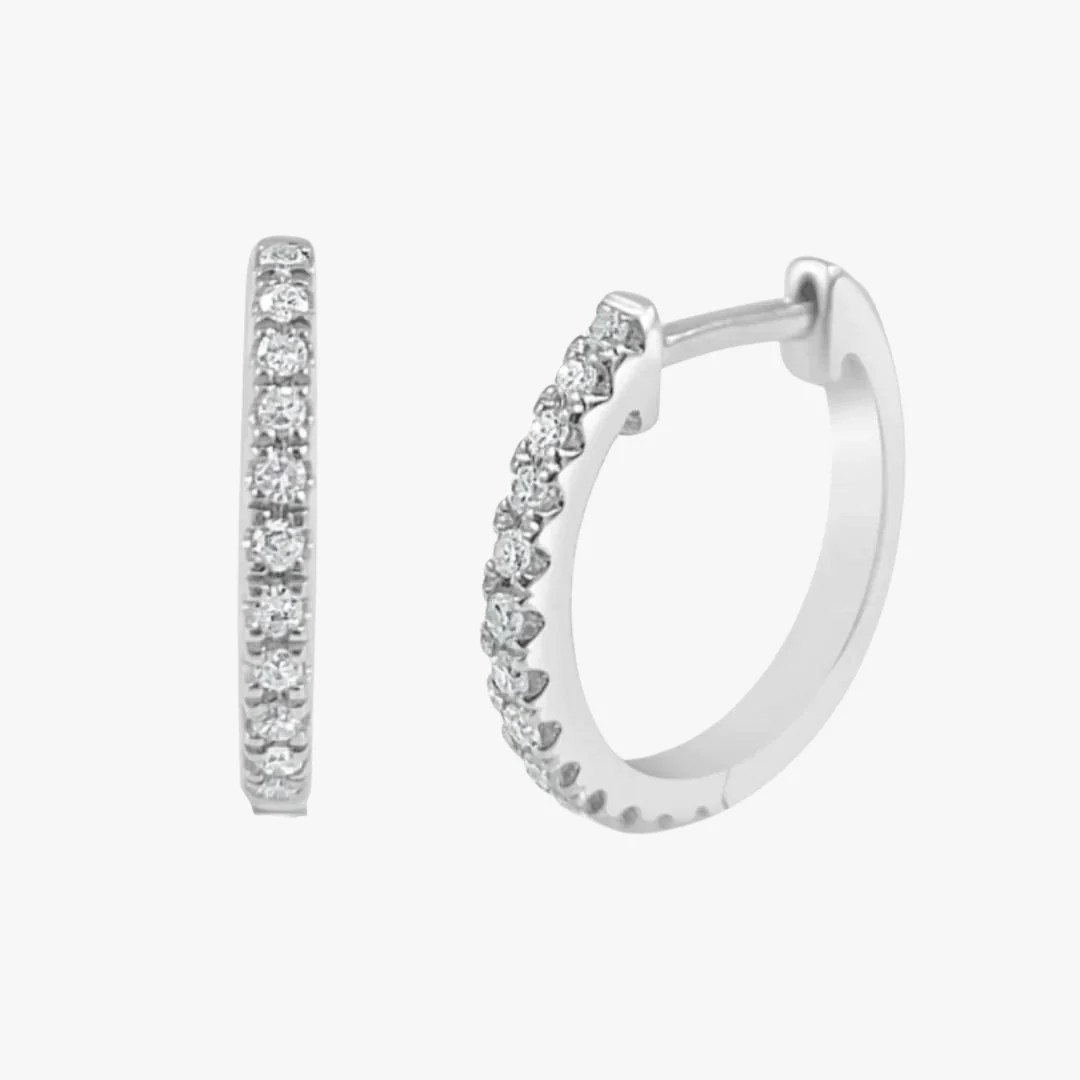 Nikki Diamond Huggie Earrings | RW Fine Jewelry