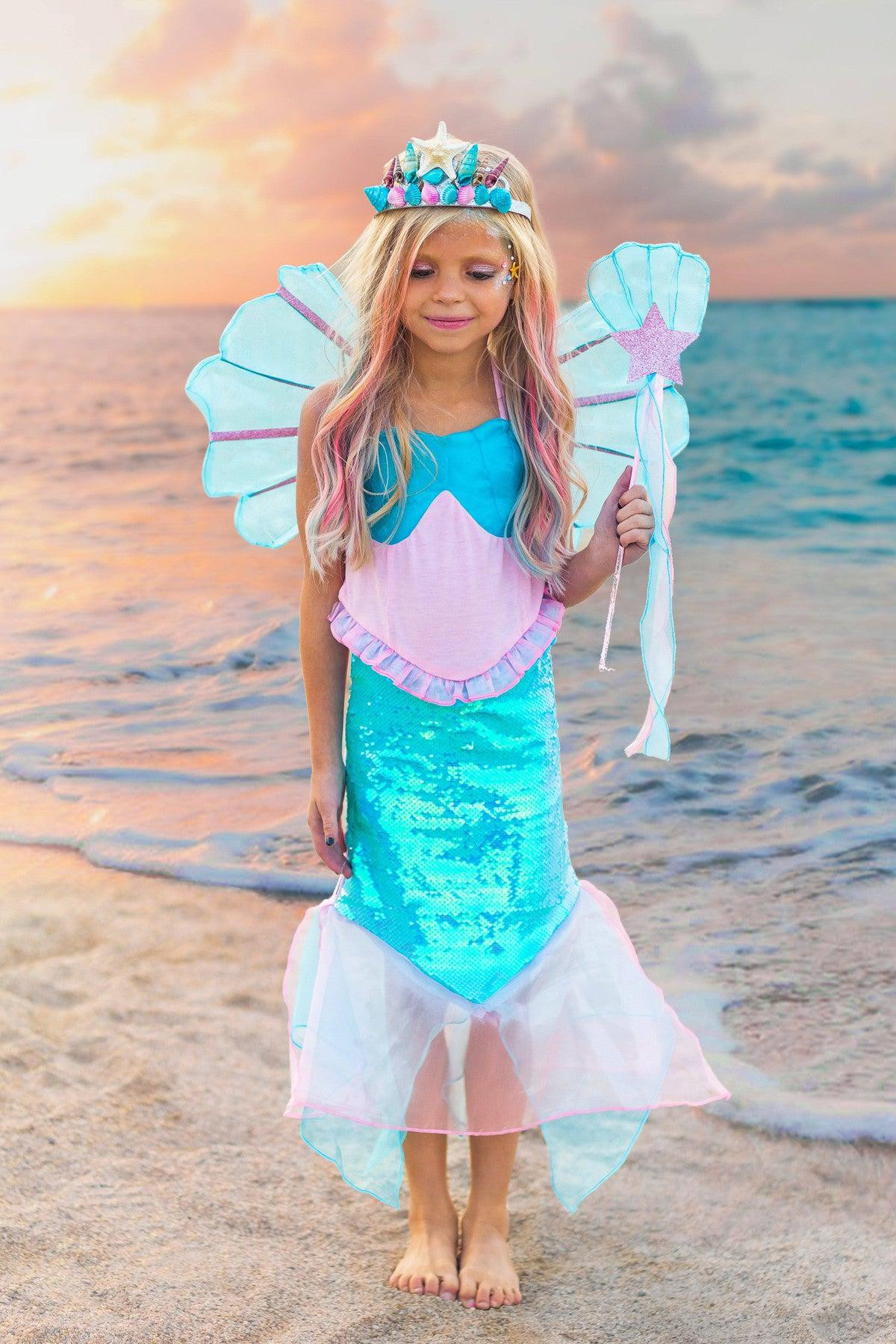 Deluxe Mermaid Costume - 4 Piece Complete Set! | Sparkle In Pink