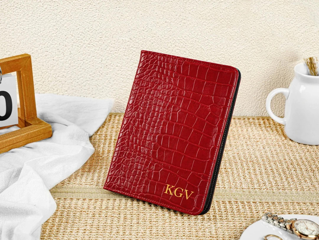 Crocodile Print Personalized Leather Kindle Case, All new kindle 6" 2022 Case, Paperwhite 2021 co... | Etsy (US)