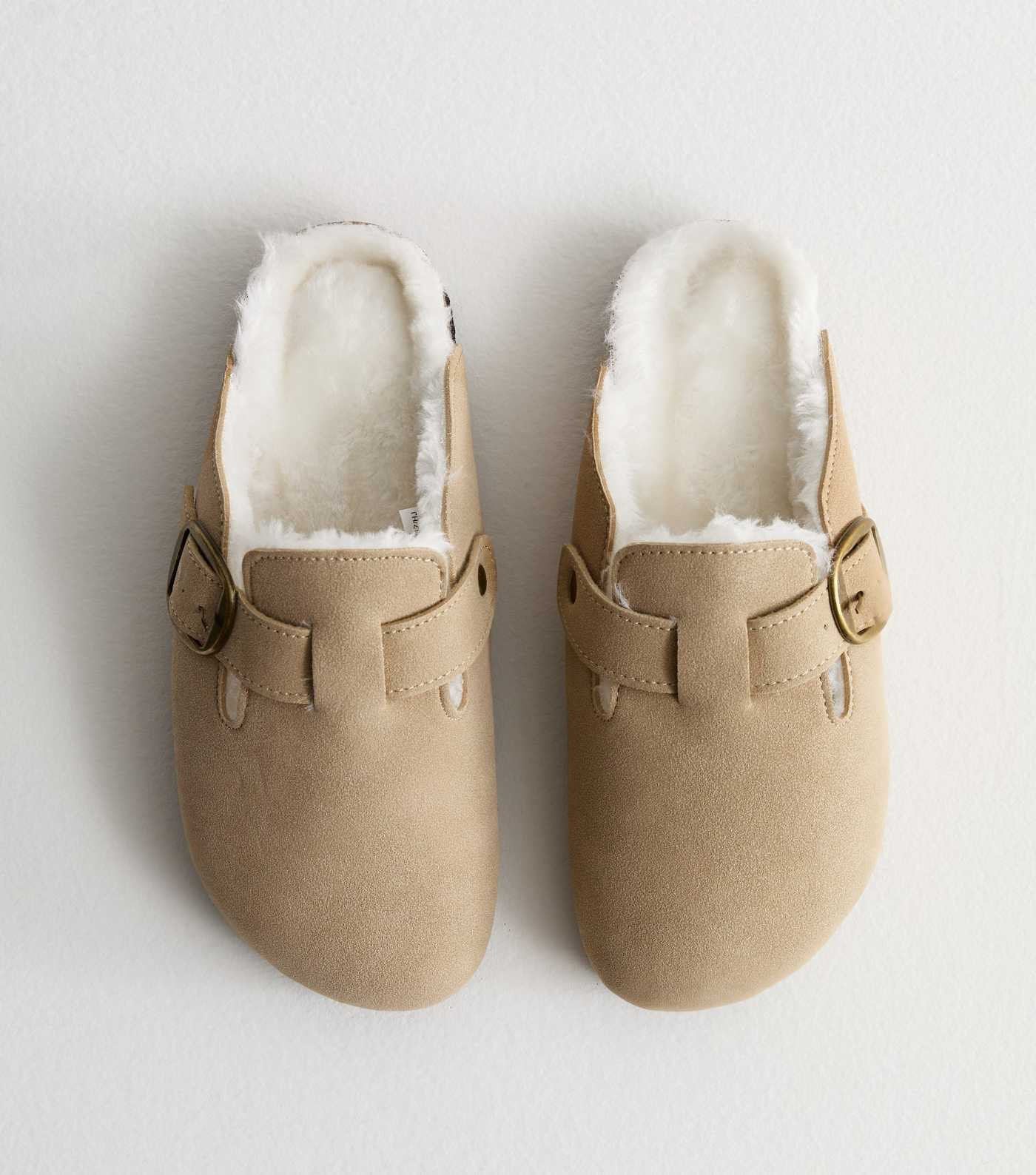 Camel Faux Fur Lined Mules | New Look | New Look (UK)