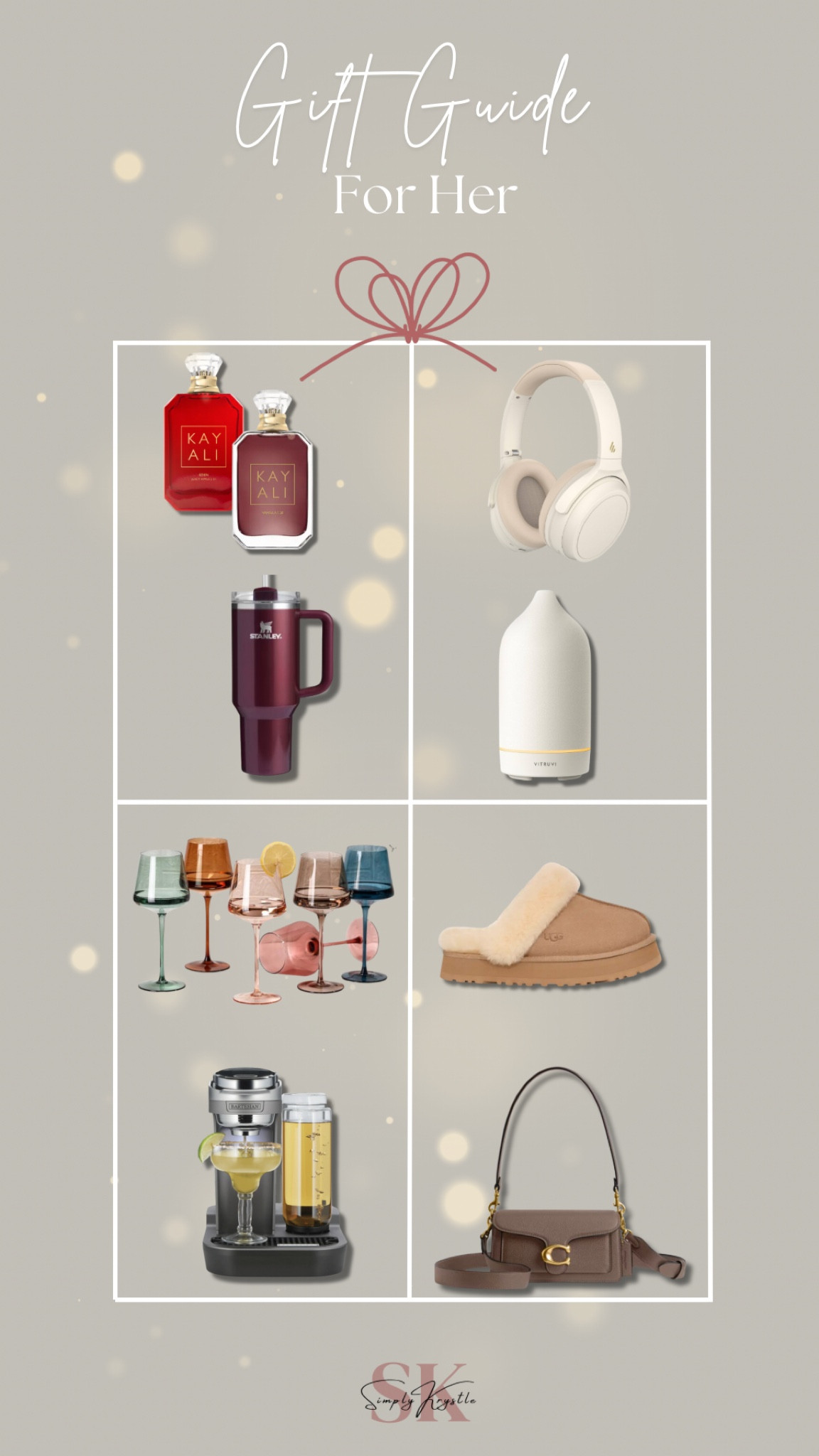Gift ideas for her that includes fragrance and electronics 

#LTKGiftGuide #LTKSeasonal #LTKHoliday