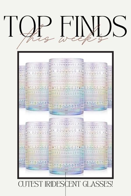Cutest, iridescent, highball glasses from Amazon!! Spring dishes, Easter dishes/dining/entertaining 

#LTKSeasonal #LTKhome