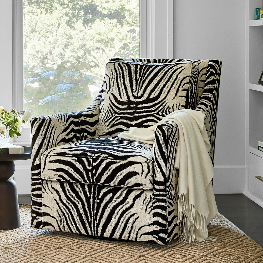 Zebra Swivel Chair | Williams-Sonoma