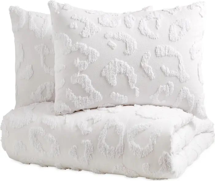 Chenille Leopard Comforter & Sham Set | Nordstrom