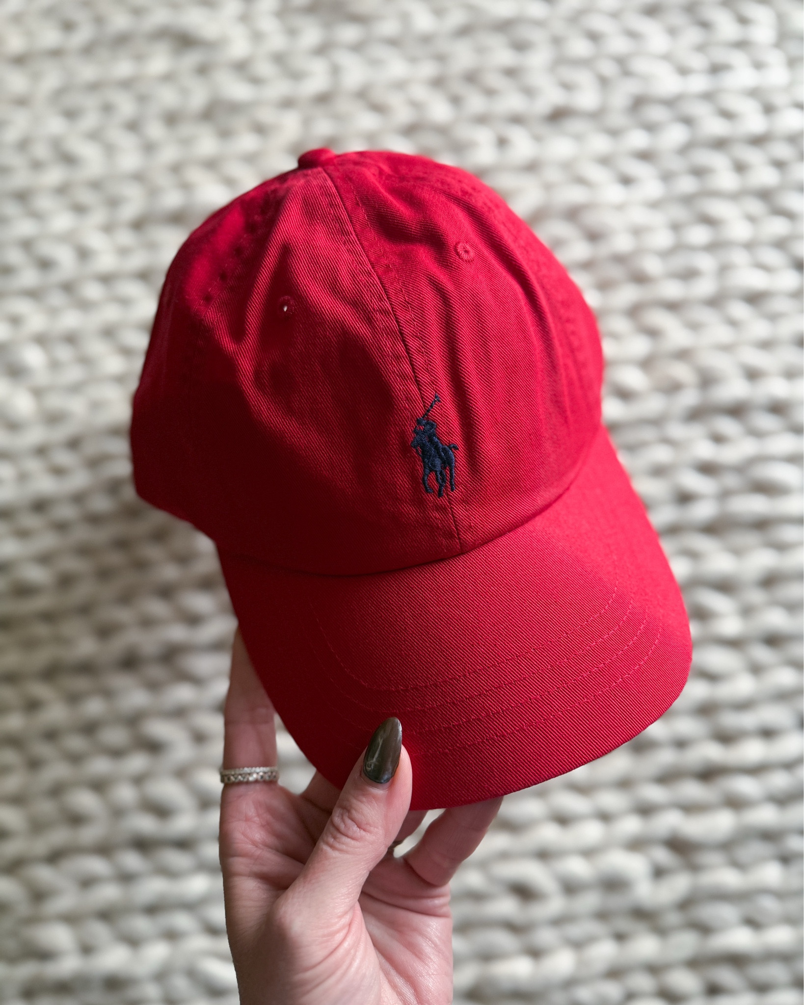 This red Ralph Lauren baseball hat is such a classic. I love how effortlessly these simple hats pull every outfit together with zero effort. It gives that sporty polished vibe I love especially for fall with sweats, denim, oversized coats, & even a slick ponytail & lip combo. I always throw it in my tote when I’m out with my son or running errands. It’s timeless for a reason.

ralph lauren red baseball cap - classic red hat - womens preppy style - capsule wardrobe hat - fall outfit accessory - everyday sporty style - polished casual outfit - elevated errands look - red hat outfit ideas - off duty chic - red baseball hat for women - preppy fall essentials - timeless closet staples - fall outfit must have - easy mom style - neutral wardrobe pop - ralph lauren outfit inspo - minimal chic with color - cool girl casual style - classic american brand

#LTKActive #LTKU #LTKStyleTip