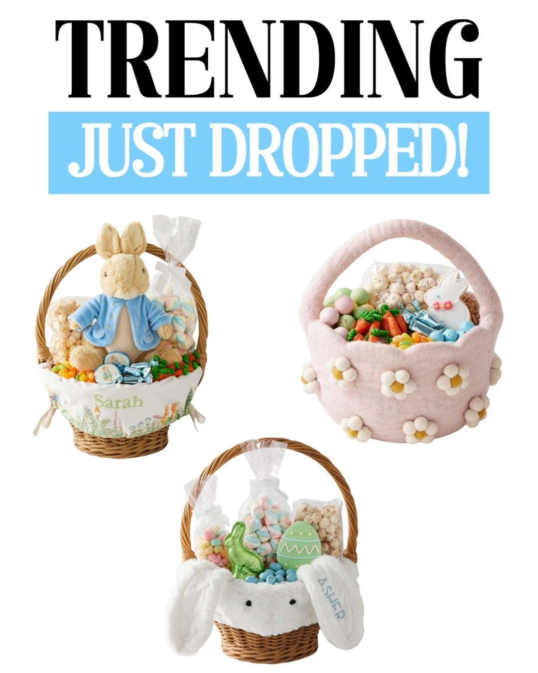 Elevate your Easter gifting with these beautiful Easter baskets from Williams Sonoma 🐰🌷 Filled with premium chocolates, gourmet sweets, and festive treats, these baskets feel extra special and perfect for celebrating the season. From elegant spring gift sets to adorable bunny-themed baskets, there are so many gorgeous options that make Easter morning even sweeter! 🍫🧺✨

#LTKSeasonal #LTKSpringSale #LTKHoliday #LTKGiftGuide #LTKFamily 

 #LTKSeasonal #LTKSaleAlert #LTKKids