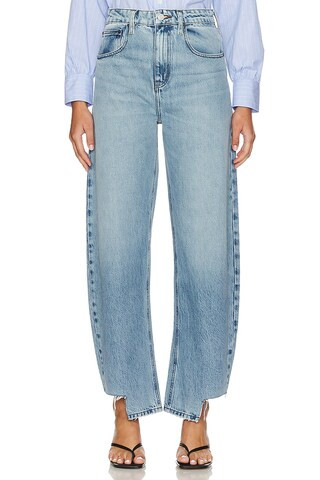 FRAME Long Barrel Released Inside Step Fray in Divine from Revolve.com | Revolve Clothing (Global)