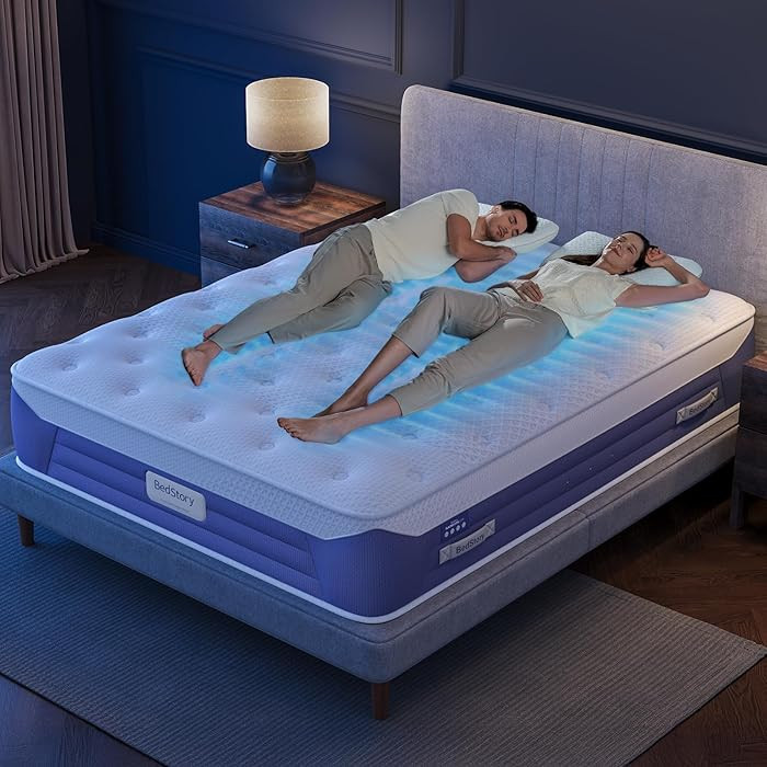 BedStory Cooling Twin Mattress, 14 inch Luxe Hybrid Mattress Plush Feel with Gel Memory Foam for ... | Amazon (US)