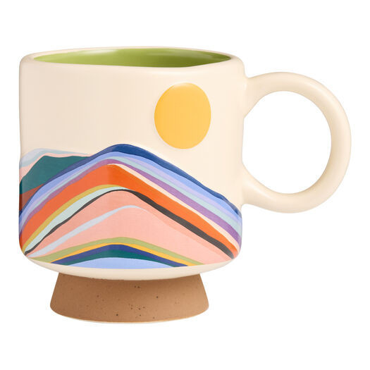 Kolor Me Koby Mountain Landscape Footed Ceramic Mug by World Market | World Market