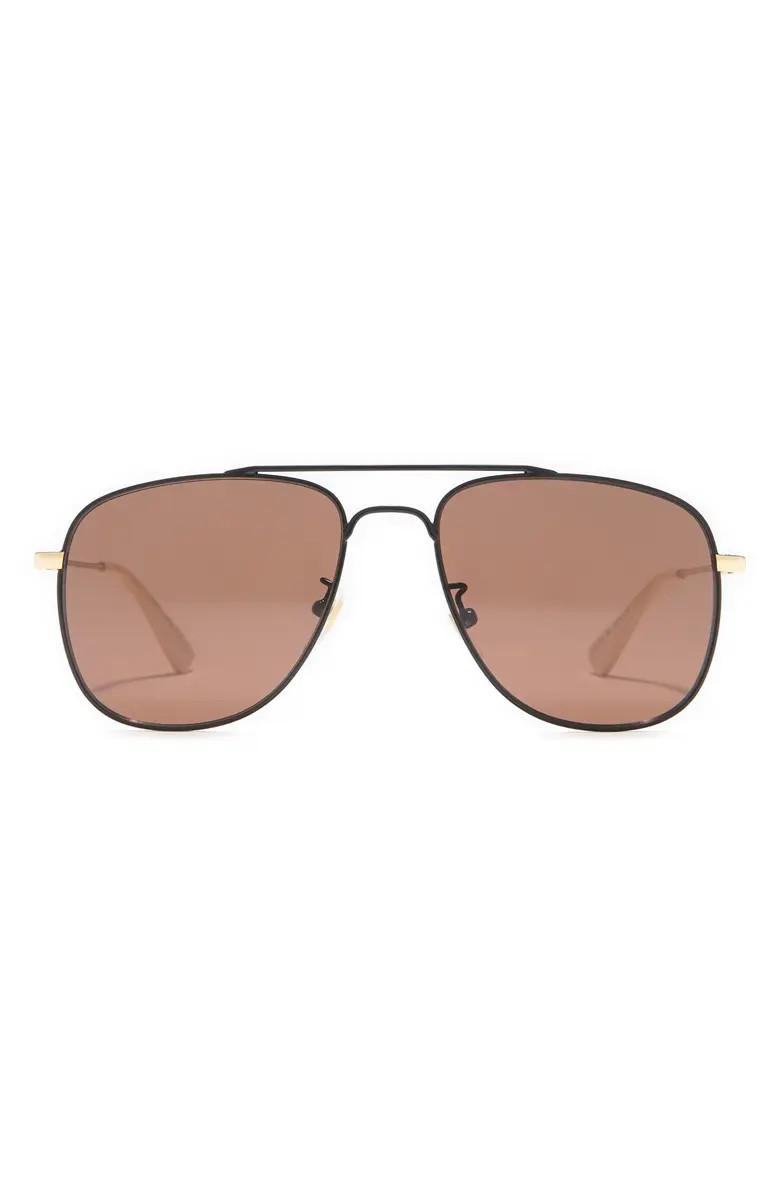 GUCCI 57mm Aviator Sunglasses | Nordstromrack | Nordstrom Rack