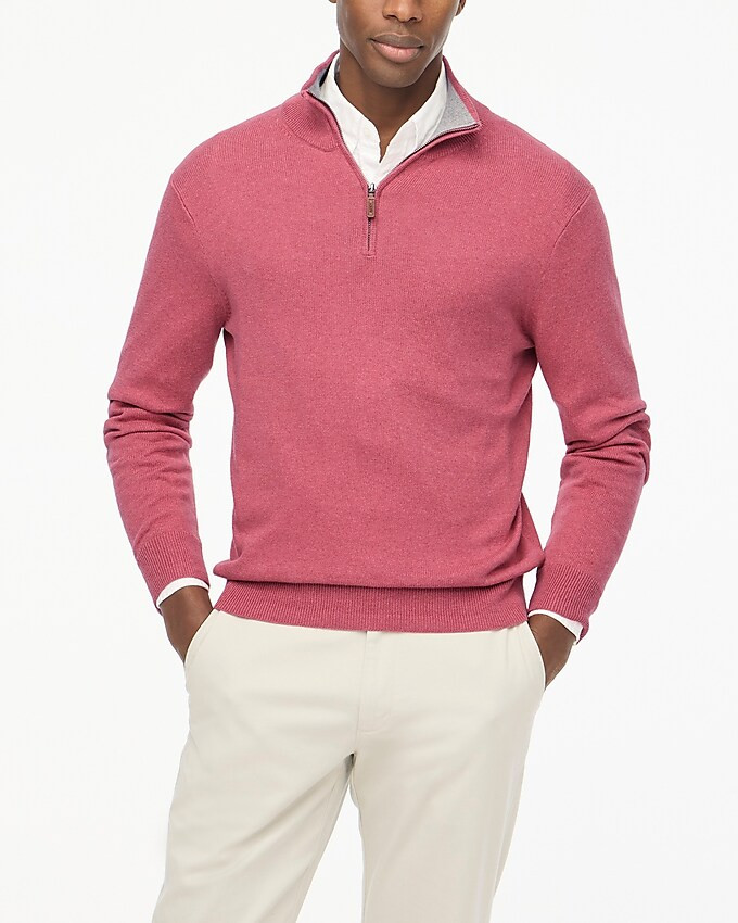 Cotton half-zip sweater | J.Crew Factory