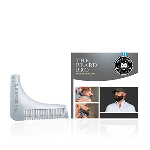 Beard Bro Beard Shaping Tool for Lines and Symmetry, Gray | Amazon (US)
