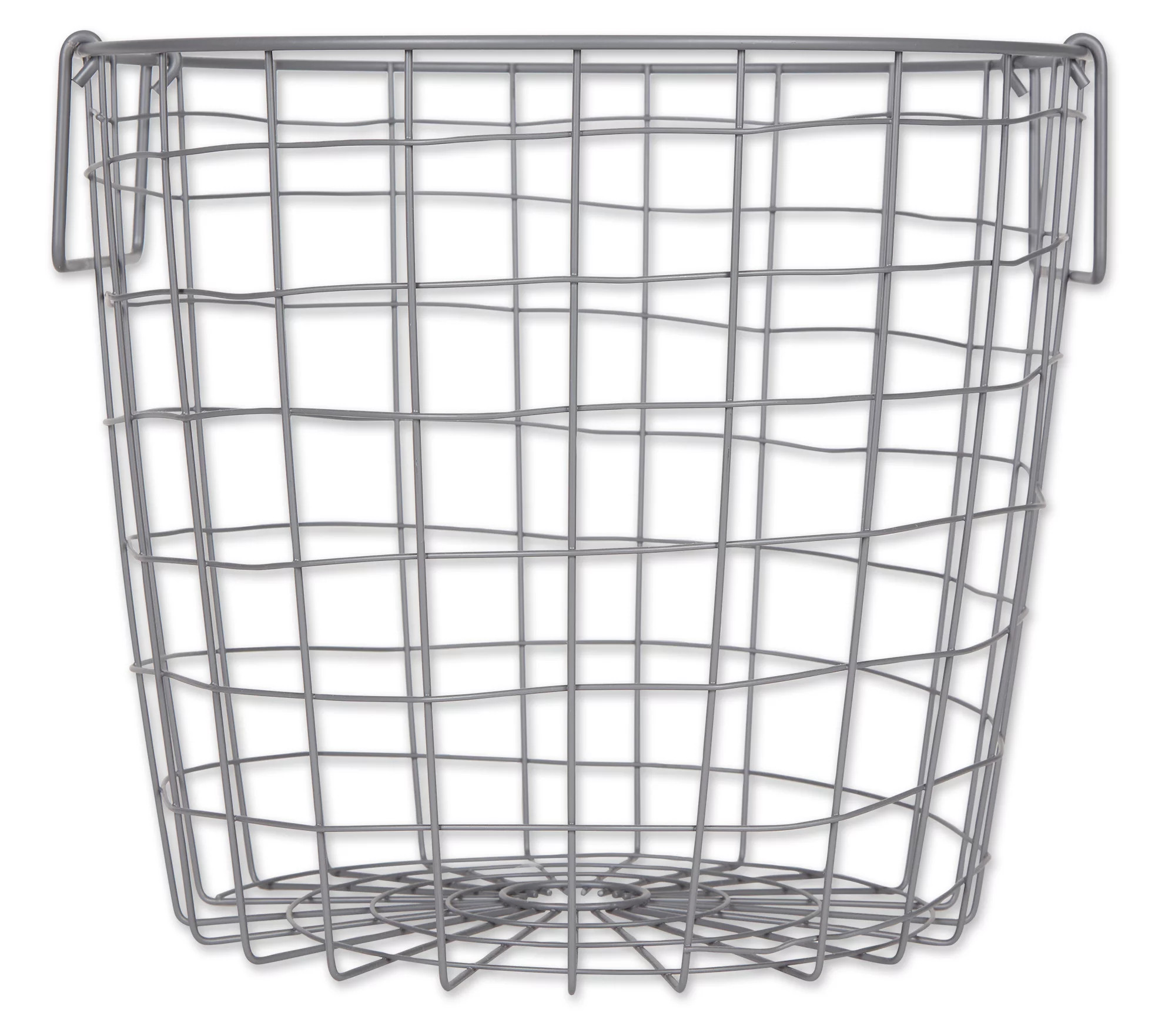 Design Imports Metal Basket Round Medium - QVC.com | QVC
