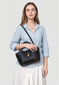 Chic PU Crossbody tote bags for women - Lock Clasp shoulder handbag for Work and Daily Use, Versa... | Amazon (US)