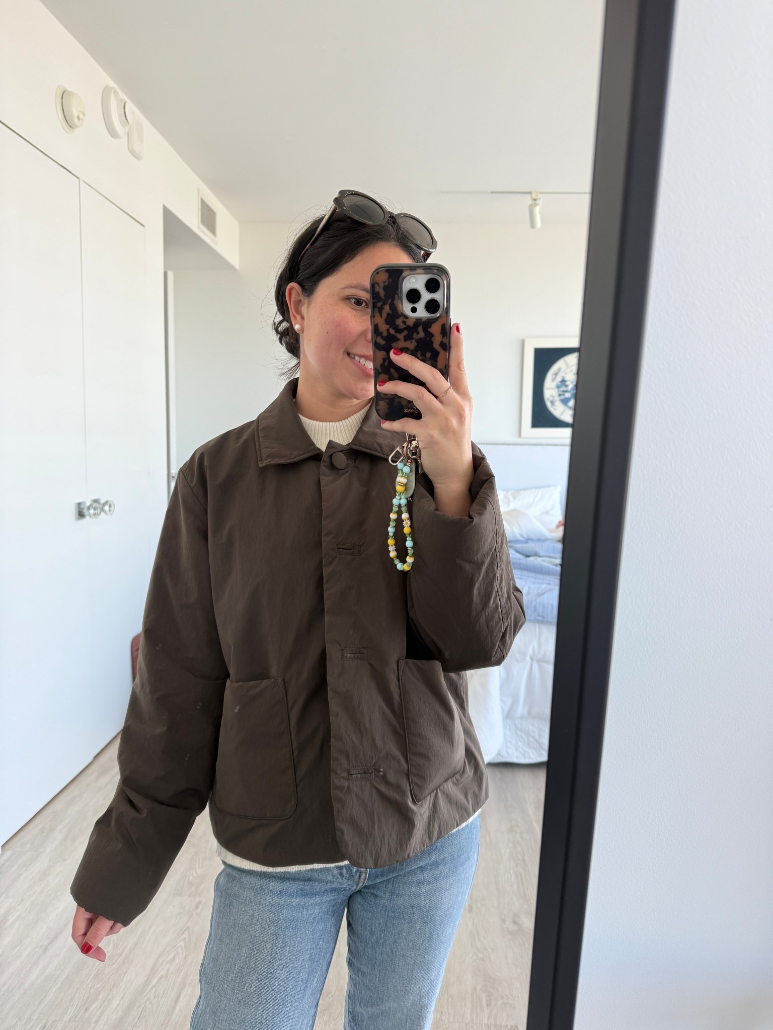 Light jacket, light puffer, brown jacket 

#LTKPetite #LTKootd