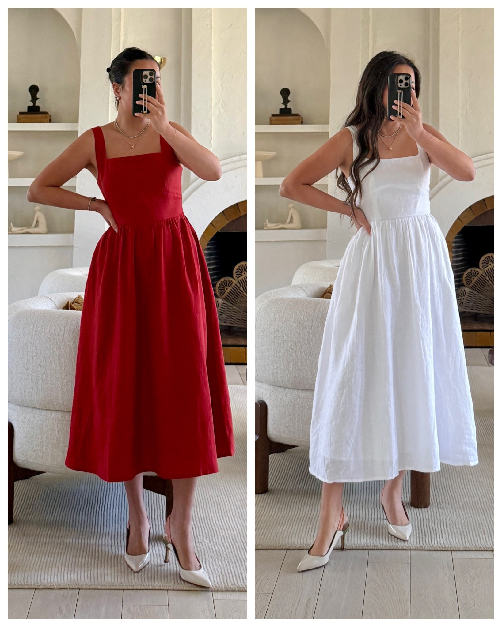 Classic linen spring summer dresses. Midsection and petite friendly!

For size reference, I’m 5 ft 115 pounds and wearing an XS. Perfect fit!

@Quince 
#quincepartner

#LTKPetite #LTKMidsize #LTKmomlife