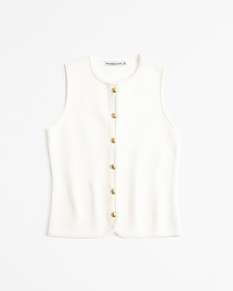 The A&F Mara Crew Sweater Vest | Abercrombie & Fitch (US)