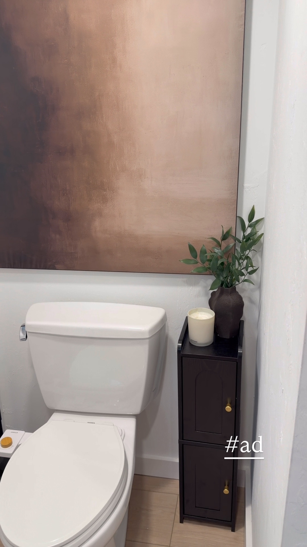 The prettiest @wayfair cabinet that’s less than $40! Perfect storage solution hack!! #ad #wayfair #wayfairpartner