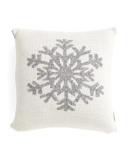20x20 Snowflake Pillow | Throw Pillows | T.J.Maxx | TJ Maxx