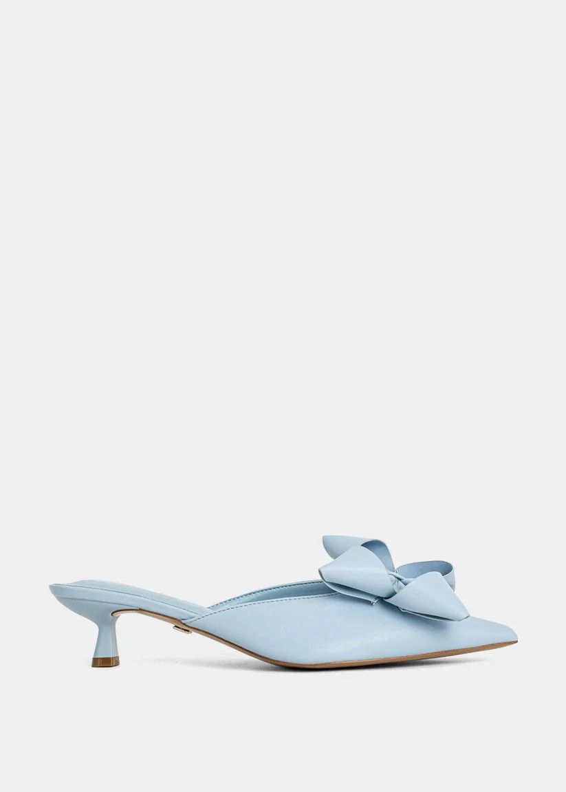 NELL – Light Blue Heels with Bow | SHUSHOP | SHUSHOP