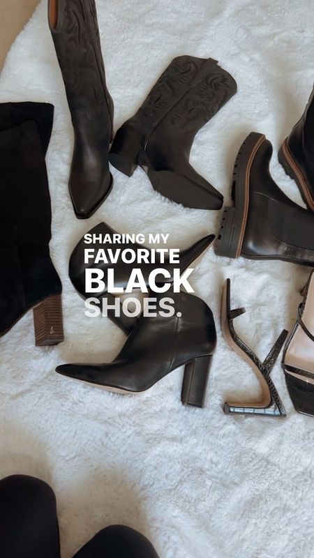 Black heels and boots that are worth it! Wardrobe building 

#LTKshoecrush #LTKstyletip #LTKunder100