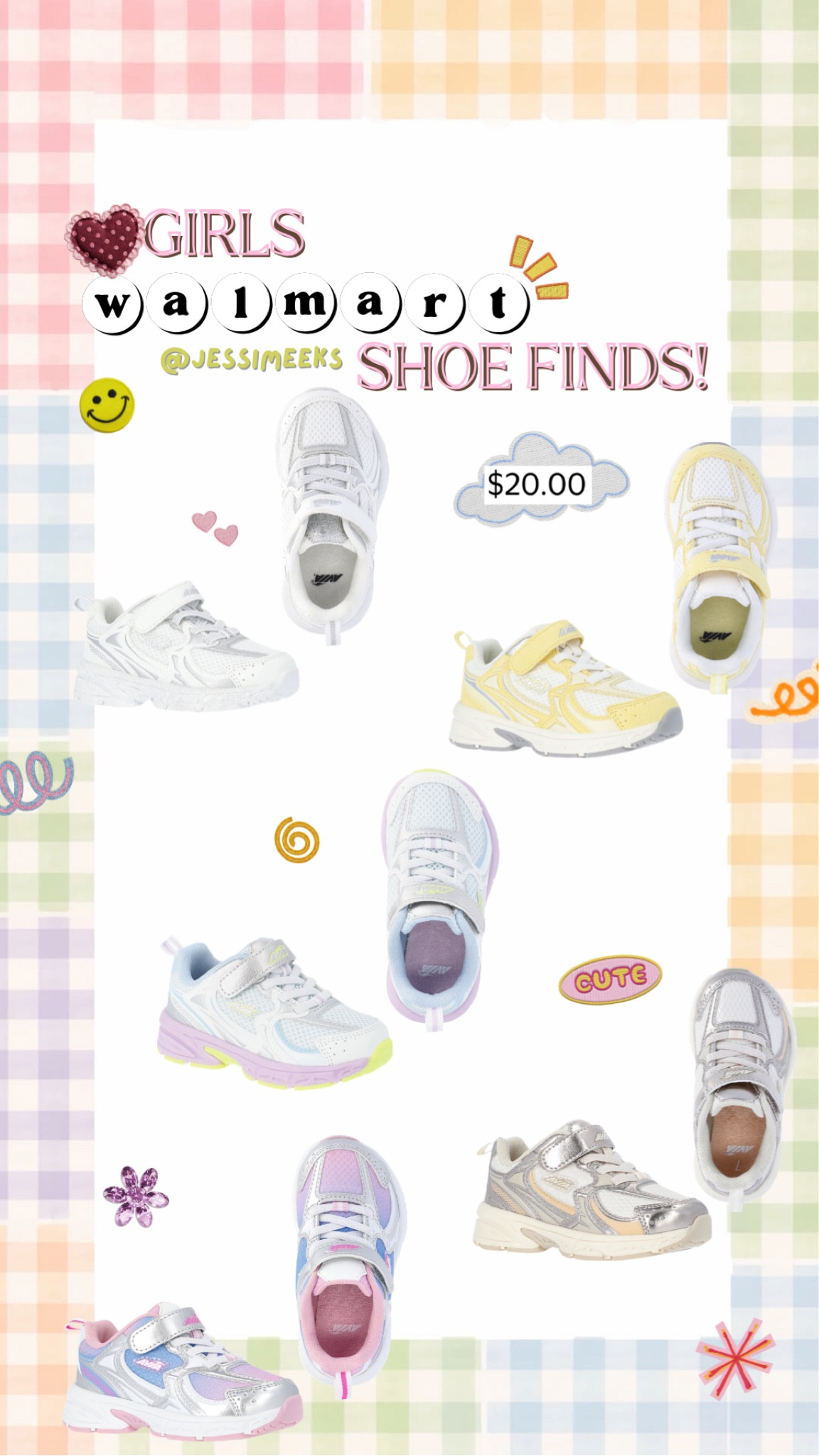 the besttttt little Walmart sneakers for the girlies 🎀🫶🏼✨

#LTKKids #LTKootd #LTKmomlife