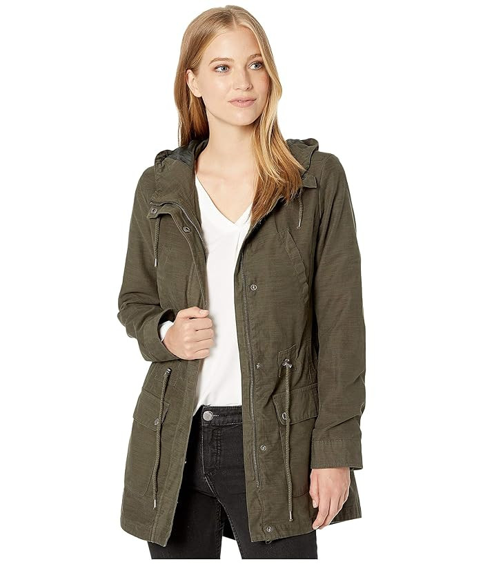 Levi's(r) Cotton Fishtail Parka with Hood (Army Green) Women's Clothing | Zappos
