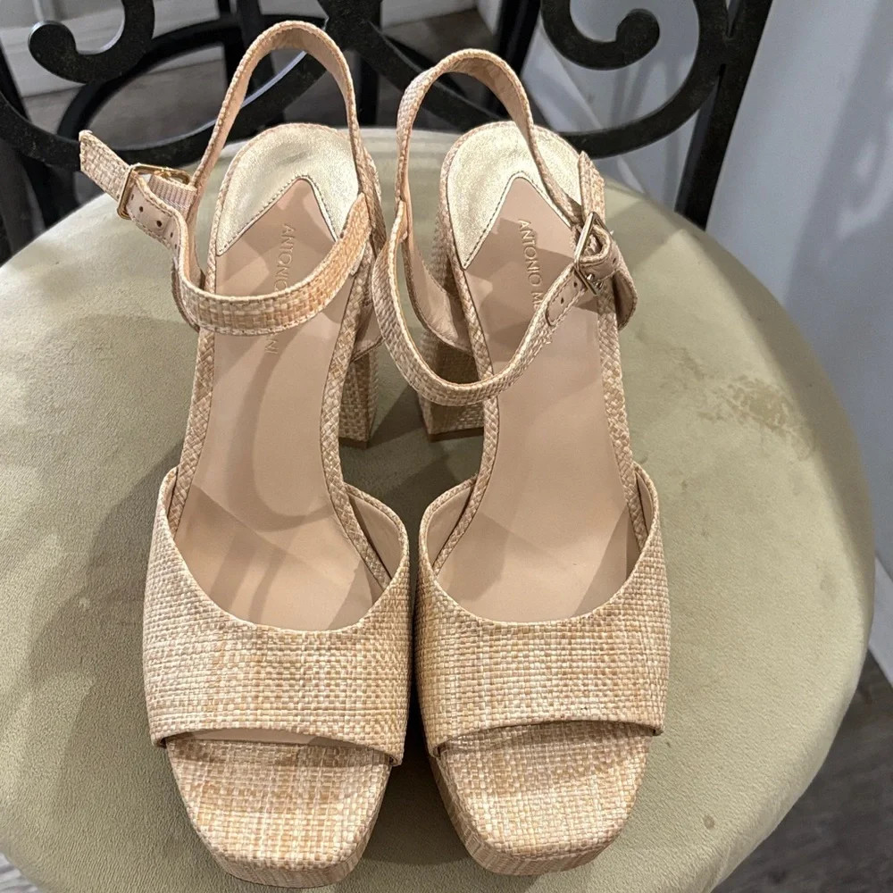 ANTONIO MELANI Tan Platform Sandals | Poshmark