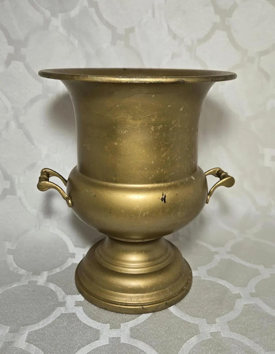 Vintage Brass Urn Planter: Painted Brass Container - Etsy | Etsy (US)