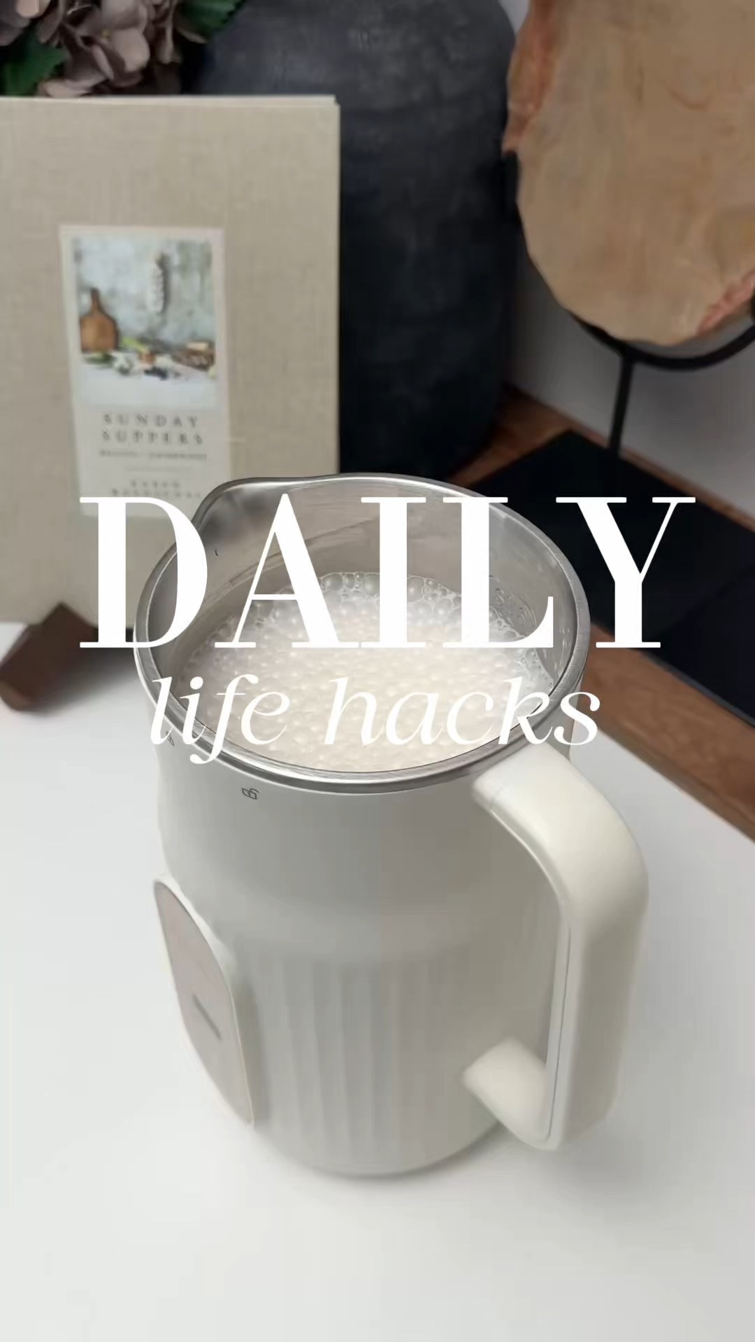 my kitchen just went dairy free and i’m never going back 🤍 fresh almond, oat, or soy milk at the push of a button. no soaking, no mess, and it even cleans itself. this little gadget has officially earned its spot on my counter.

#amazonfinds #kitchengadgets #plantbasedliving #dairyfreehome #healthykitchen