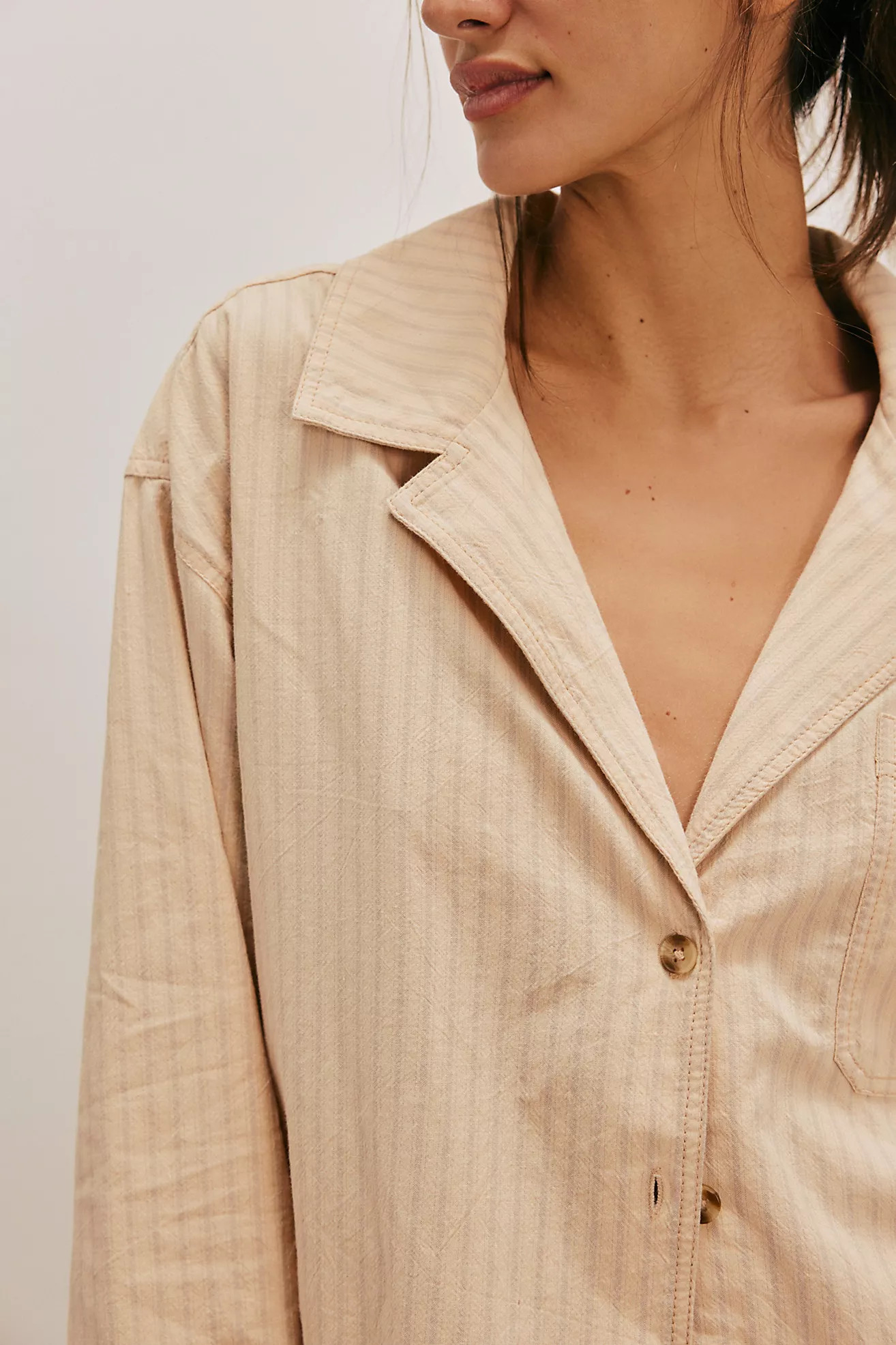 We The Free Off Duty Striped Shirt | Free People (Global - UK&FR Excluded)