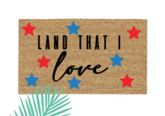 Land That I Love Doormat Rug, Patriotic, USA, Memorial Day, 4th of July, Fourth of July, Custom, ... | Etsy (US)