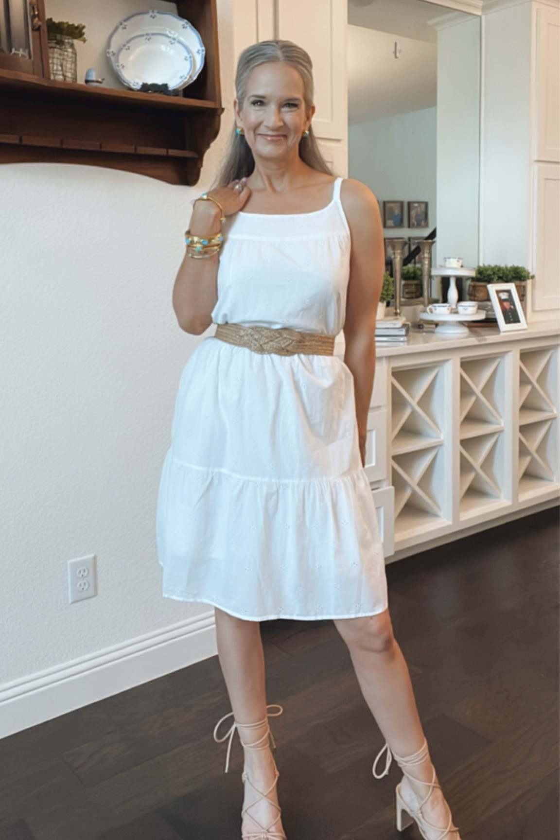 sachin and babi light blue dress What to Wear to Lunch with the Gals main image 0