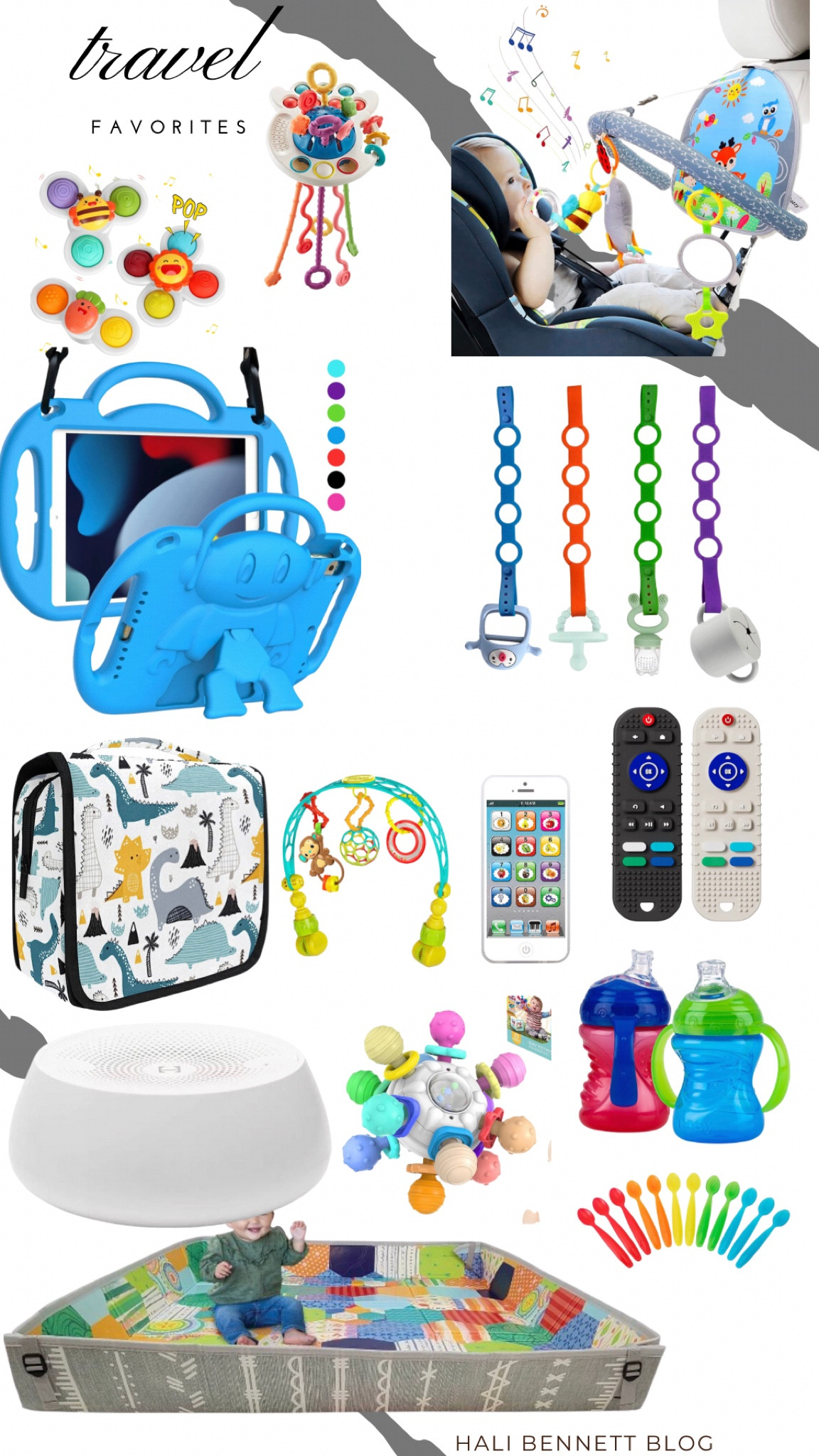 baby travel. baby toiletry bag. kids toiletry bag. Toy strap. bottle strap. disposable spoons. travel sound machine. travel play mat. road trip essentials. travel essentials. car toys. baby car entertainment. airplane toys. teething toys  

#LTKtravel #LTKxPrimeDay #LTKkids