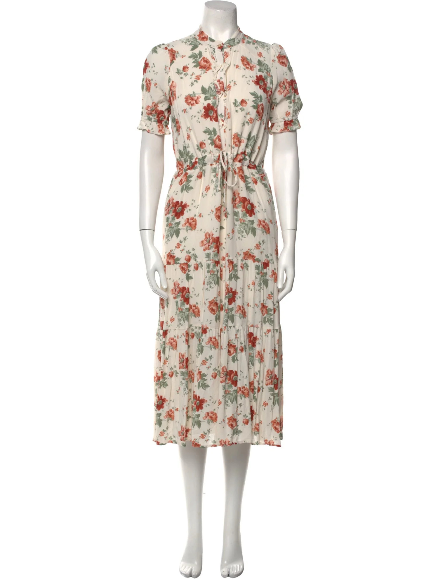 Floral Print Midi Length Dress | The RealReal