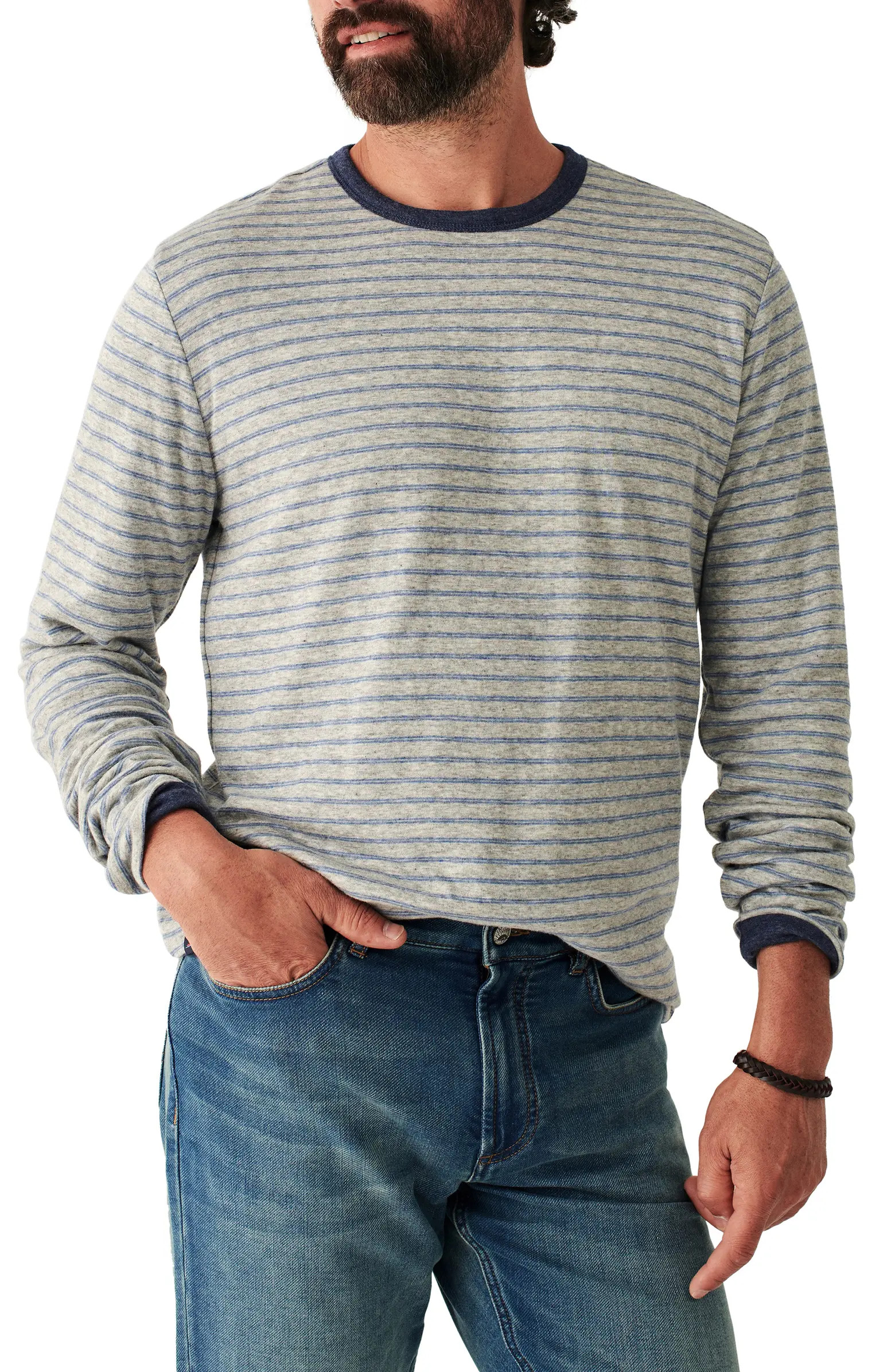 Faherty Cloud Reversible Cotton & Modal Crewneck T-Shirt | Nordstrom | Nordstrom