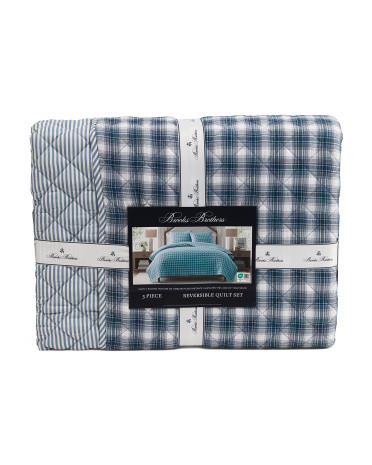 Reversible Plaid Quilt Set | TJ Maxx