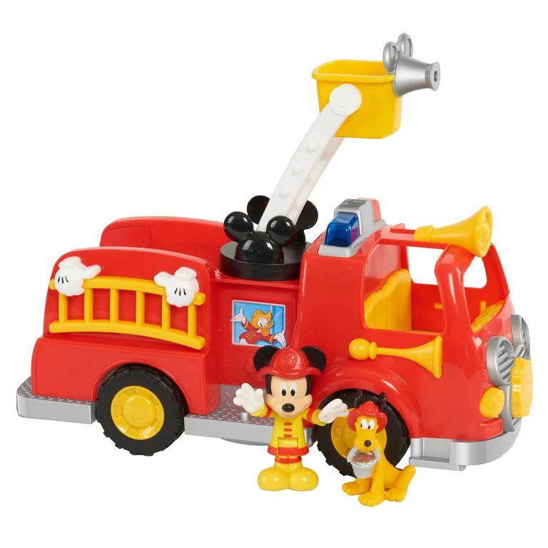 Just Play Disney’s Mickey Mouse Mickey’s Fire Engine, Fire Truck Toy with Lights and Sounds, ... | Walmart (US)