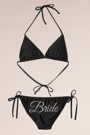 Glitter Print Bride Bikini | Davids Bridal