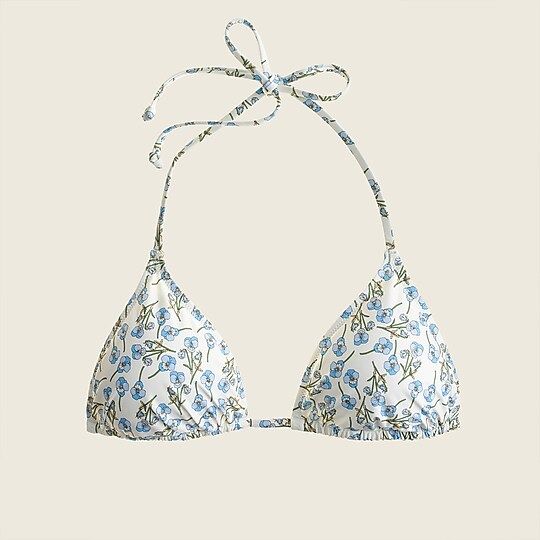 String bikini top in Liberty® Ros floral | J.Crew US