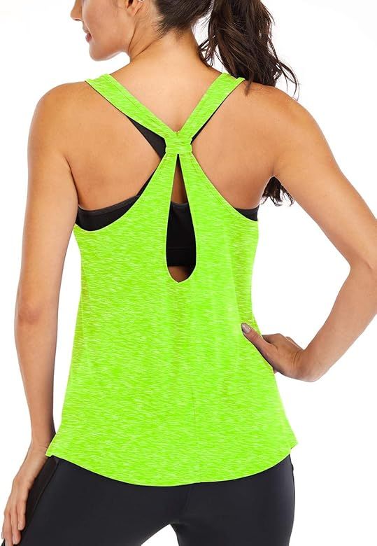 ICTIVE Workout Tank Tops for Women Yoga Tops for Women Loose fit Backless Muscle Tank Racerback T... | Amazon (US)