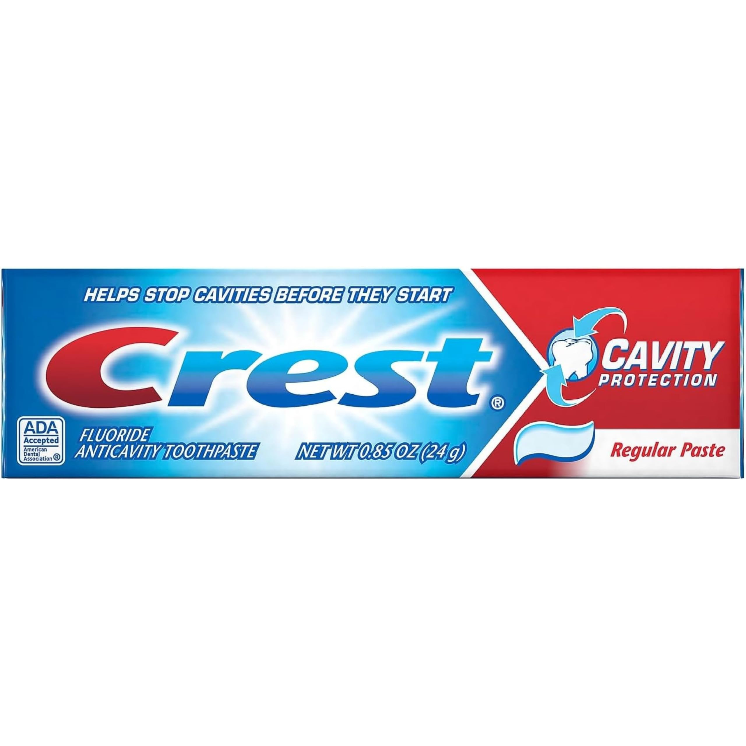 Crest Regular Cavity Protection Toothpaste .85 Ounce (12 Pack) | Deep Clean for Fresh Breath| Str... | Amazon (US)