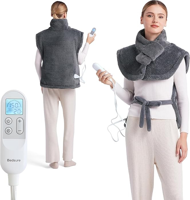 Bedsure Full Body Heating Pad for Back - Birthday Gifts for Seniors Women Mom, Wrap Electric Heat... | Amazon (US)