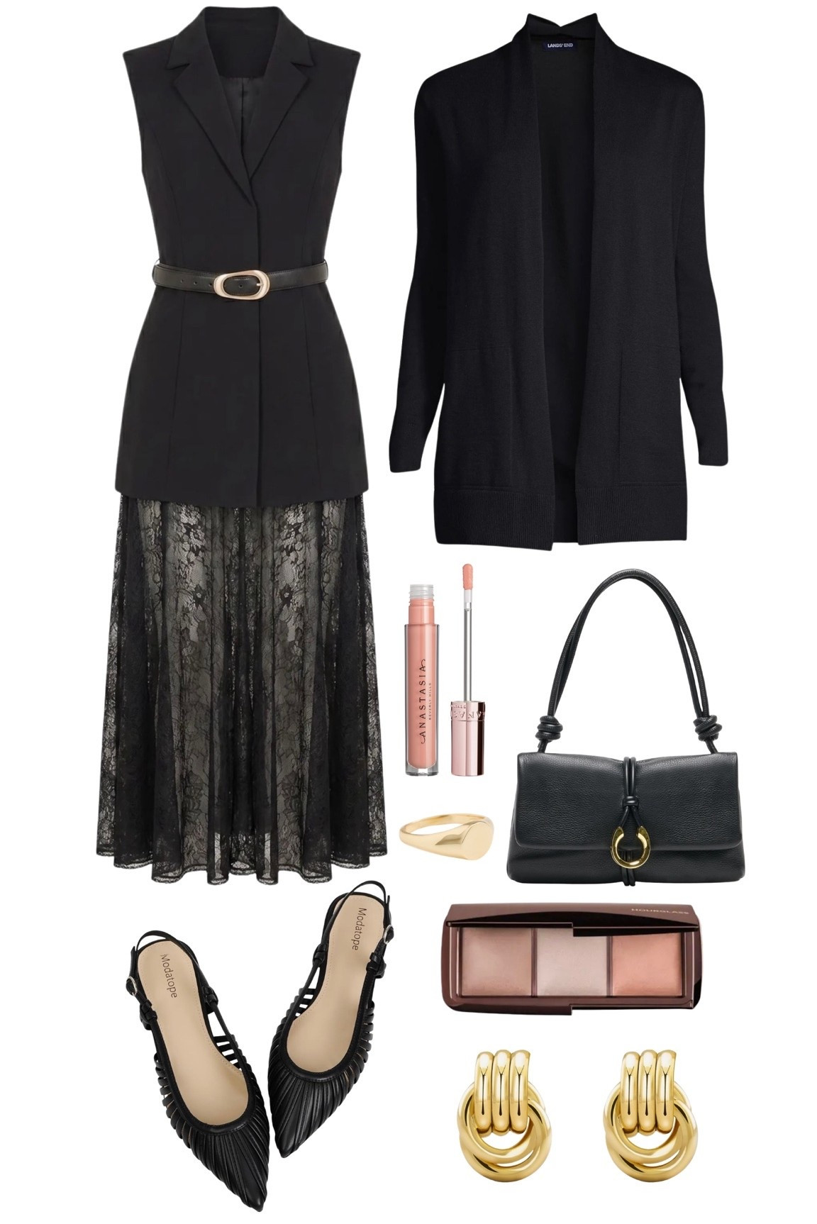 Love the black lace dress