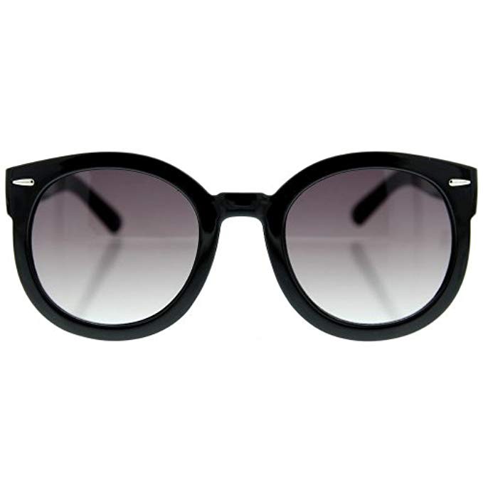grinderPUNCH Women's Designer Inspired Oversized Round Circle Sunglasses Mod Fashion | Amazon (US)