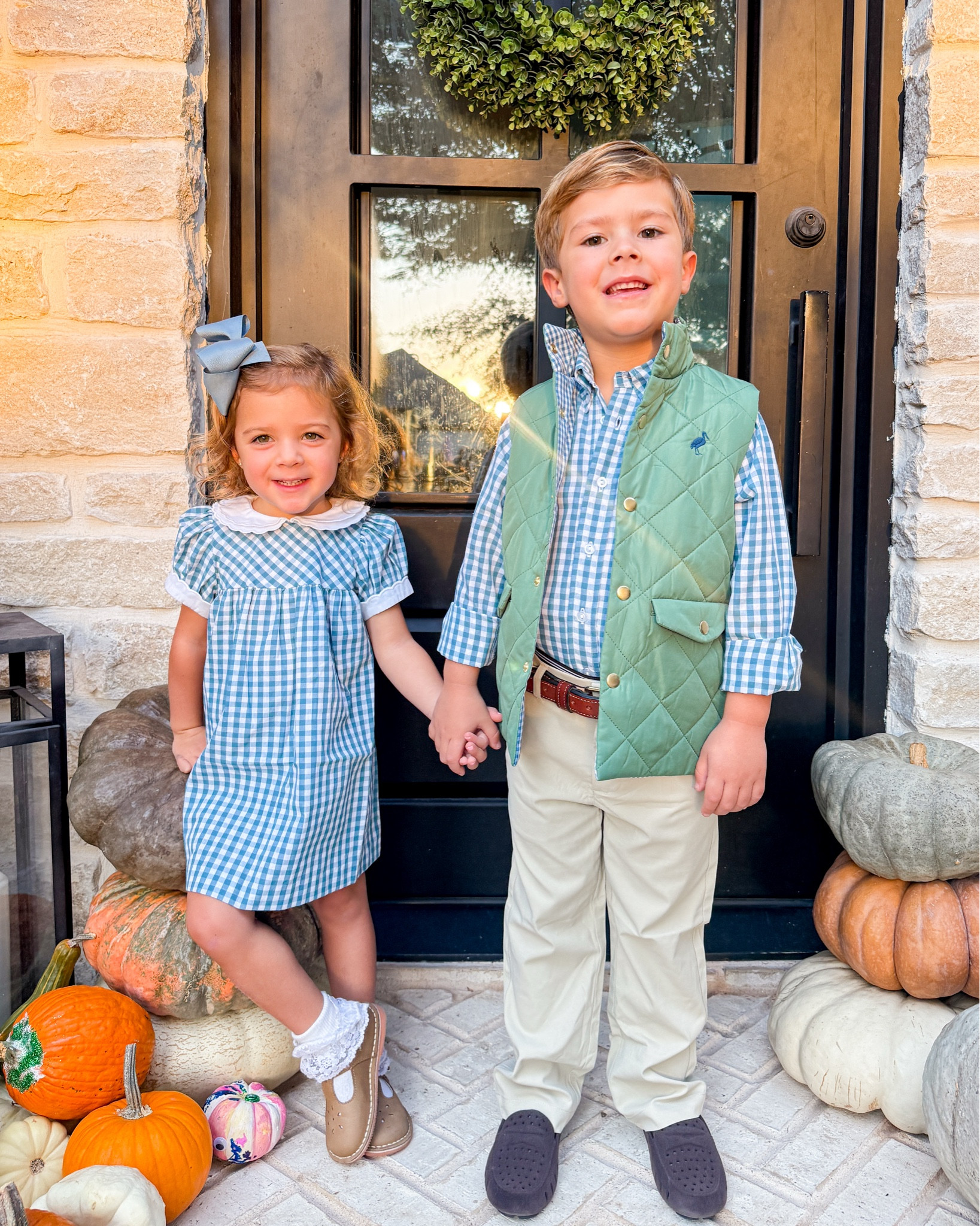 The sweetest sibling match for Thanksgiving (or any fall event).

& yes the vest is an absolute must for your boys🥹

Use code THANKFUL to save 35%

**prepletic pants aren’t included in sale 

#LTKFindsUnder50 #LTKSaleAlert #LTKKids