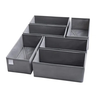 6 Packs Dresser Organizers,Drawer Organizers For Clothing,Woven-Fabric Dresser Drawer Organizers,Baby Clothes Organizer In Bedroom-6 Large | Wayfair North America
