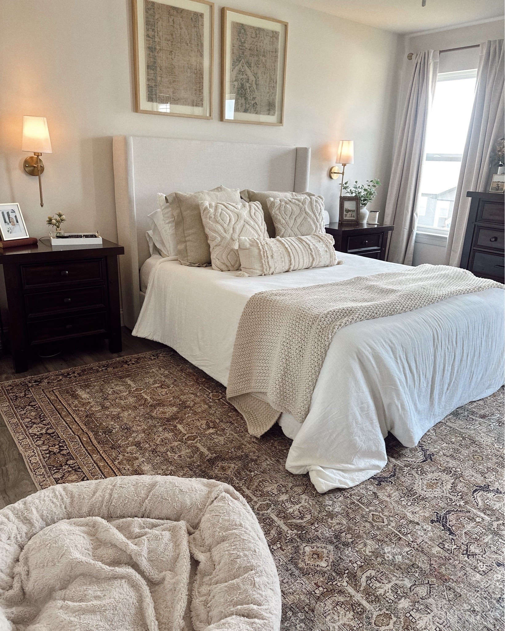 Master bedroom decor sales - our bed, + rug are on major sale!

Layered textures, earthy tones, and calming neutrals — this bedroom is my little retreat 🤍 I love creating spaces that feel cozy, elevated, and lived-in, with vintage-inspired details and a peaceful, slow-living vibe. Everything is soft, serene, and thoughtfully chosen to bring warmth + simplicity into our everyday. Tap to shop the look ✨

#BedroomDecor #NeutralHome #LTKBedroom #CozyHomeVibes #CalmingDecor #TexturedLayers #LightAndAiry #EarthyTones #VintageRugLove #MinimalDecor #SlowLivingHome #SereneSpace #PinterestHome #InteriorInspo #HomeAesthetic #BohoBedroom #OrganicModern #CaliforniaCasual #MyLTK

#LightAndAiry #TexturedLayers #SereneSpace #SlowLivingHome #CalmingDecor
#EarthyTones #HomeVibes #MinimalDecor #WabiSabiHome  #LTKBedroom #PinterestInspired #PinterestHome #BedroomDecor #HomeDecor #InteriorInspo #HomeInspo #BedroomStyle #HomeAesthetic The coziest, calming bedroom vibes ✨ Neutrals, textures, and a touch of vintage warmth—just the way I like it. Everything from the throw pillows to the rug and nightstands is linked for you on my LTK. 💻🛏️ #bedroomrefresh #neutralbedroom #LTKhome #LTKbedroom #cozyvibes •	Cozy
	•	Neutral-toned
	•	Serene
	•	Textured
	•	Relaxing
	•	Minimalist
	•	Organic
	•	Layered
	•	Elevated
	•	Timeless
	•	Vintage-inspired
	•	Soft + calming
	•	Earthy
	•	Warm
	•	Inviting
	•	Light + airy
	•	Lived-in
	•	Holistic
	•	Peaceful
	•	Sophisticated

#LTKHome #LTKSaleAlert #LTKCyberWeek